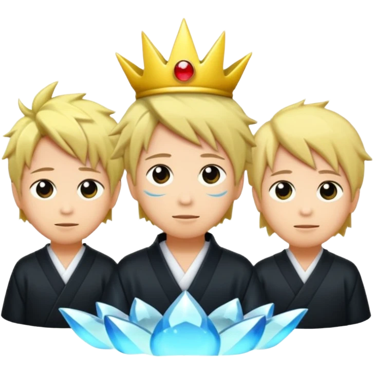 luzes japonesas roxas e ciano emoji