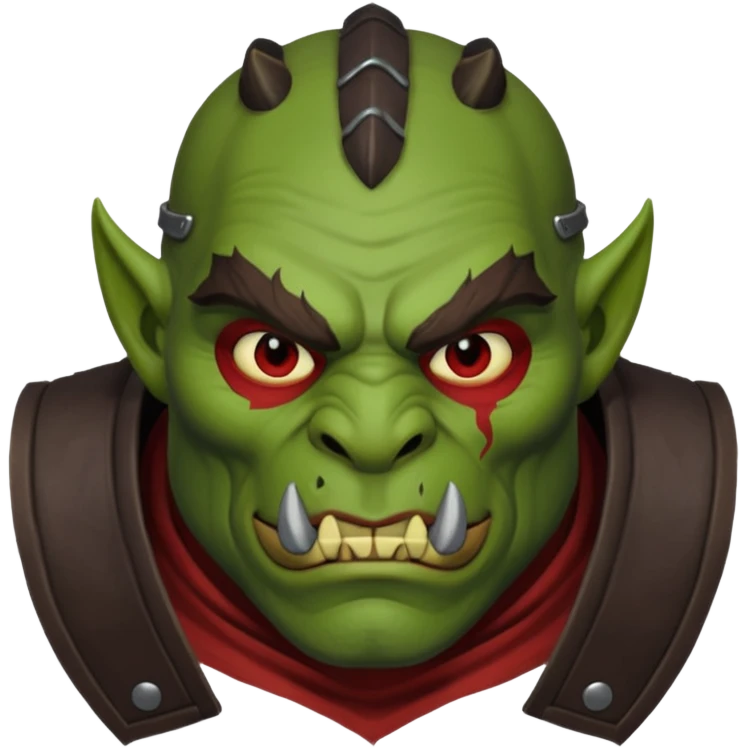 Orc rouge emoji