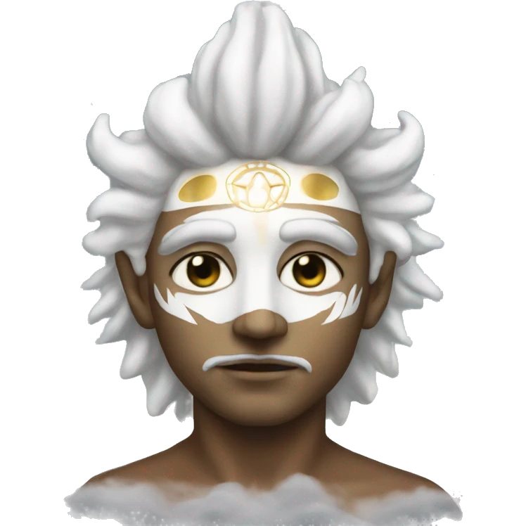 White sun god galaxy emoji
