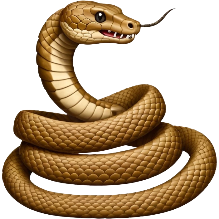 Rattlesnake coiled emoji