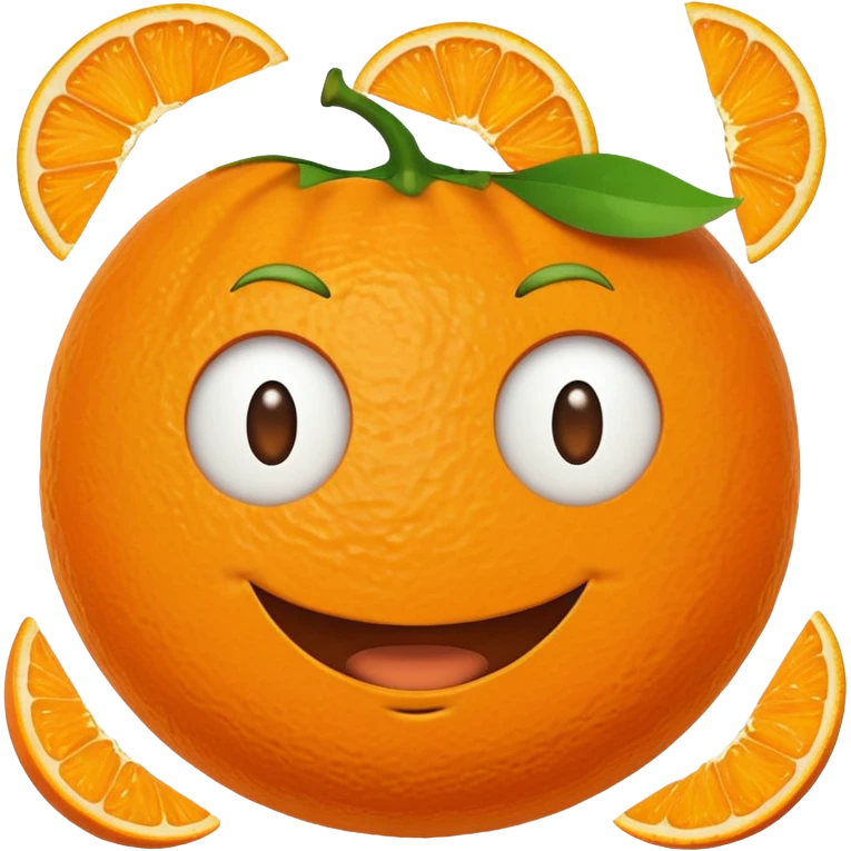 Orange doing Roblox man face emoji