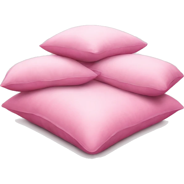 Three pink pillows emoji