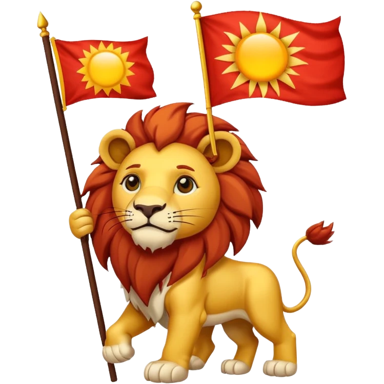 Please create the Lion and Sun flag? emoji