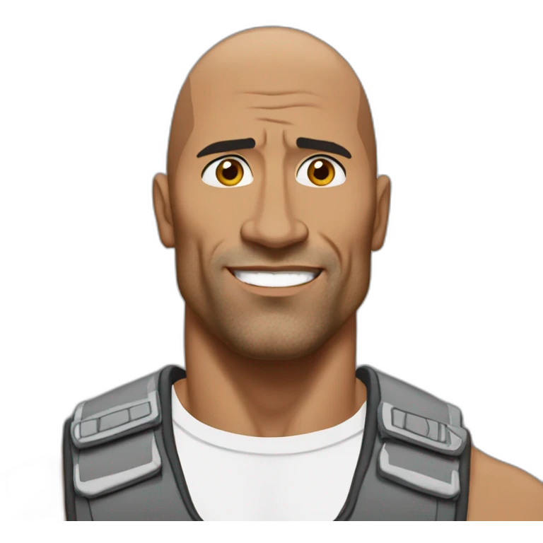 The rock leve un soucis emoji
