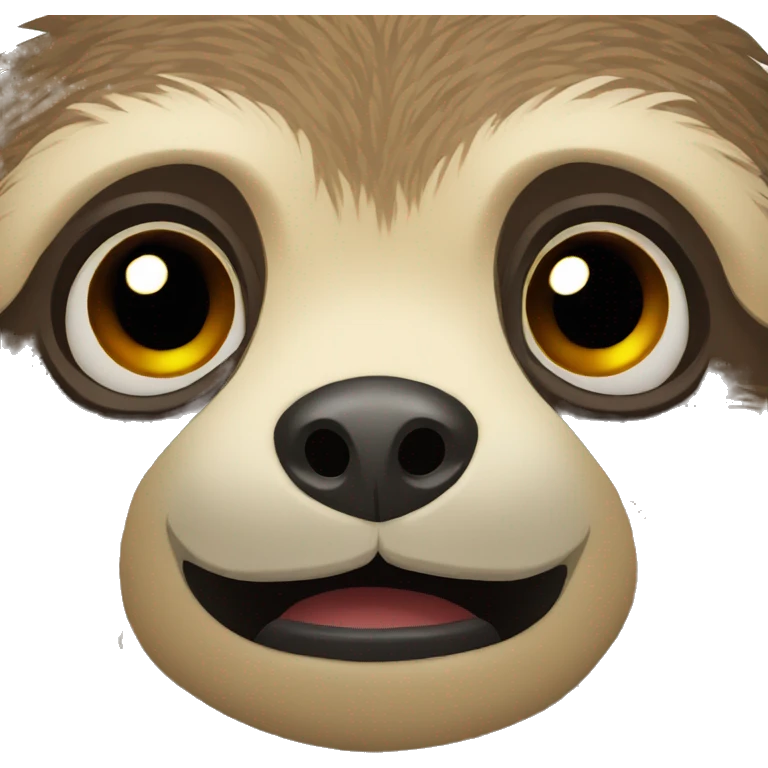 scared sloth emoji