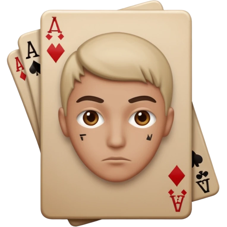 Poker face emoji
