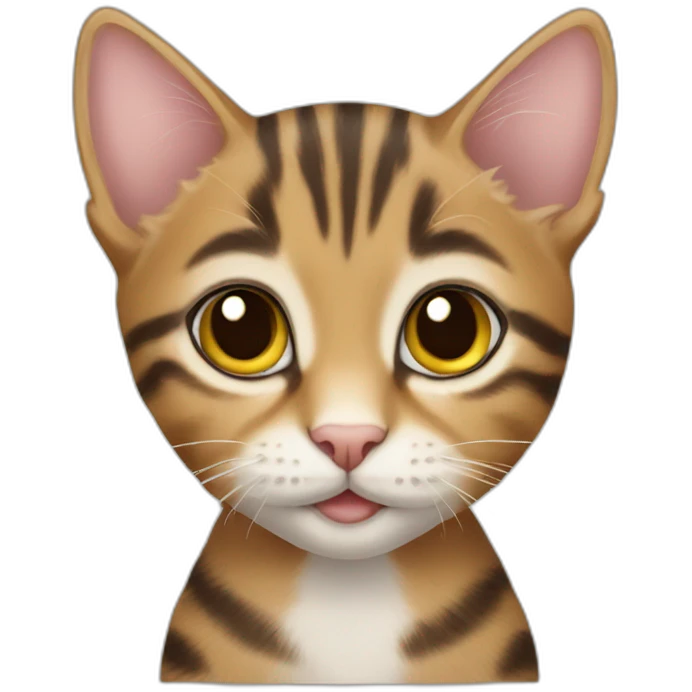 Tabby kitten emoji