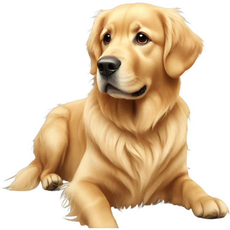 Golden Retriever Golden  emoji