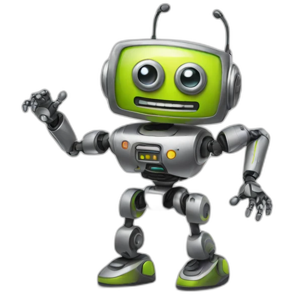 dancing robot emoji