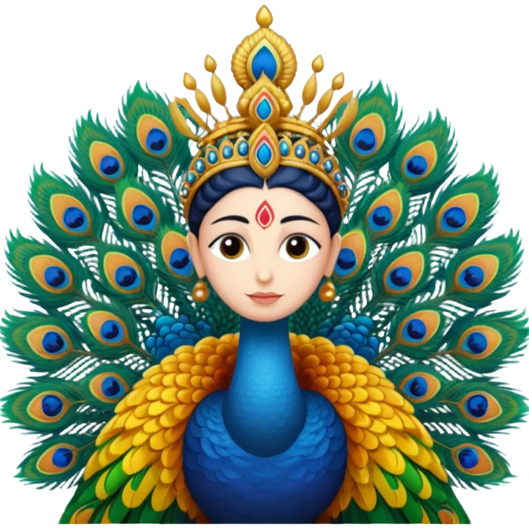 Muruga sitting on peacock  emoji