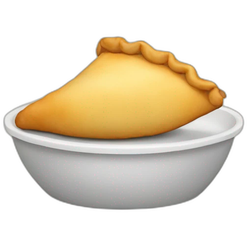 Empanada con piernas y pies emoji