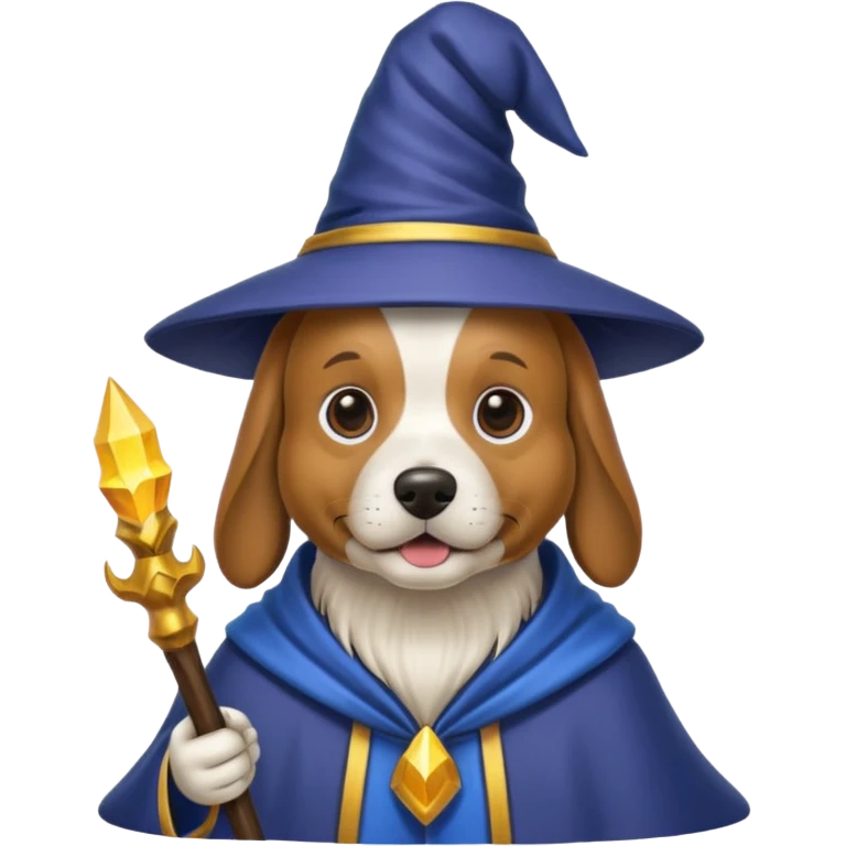 Dog wizard emoji
