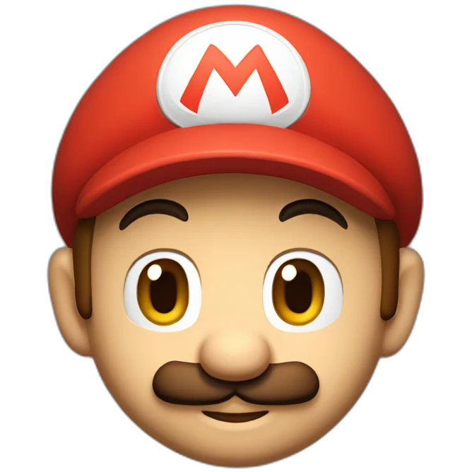 super mario with red cap emoji