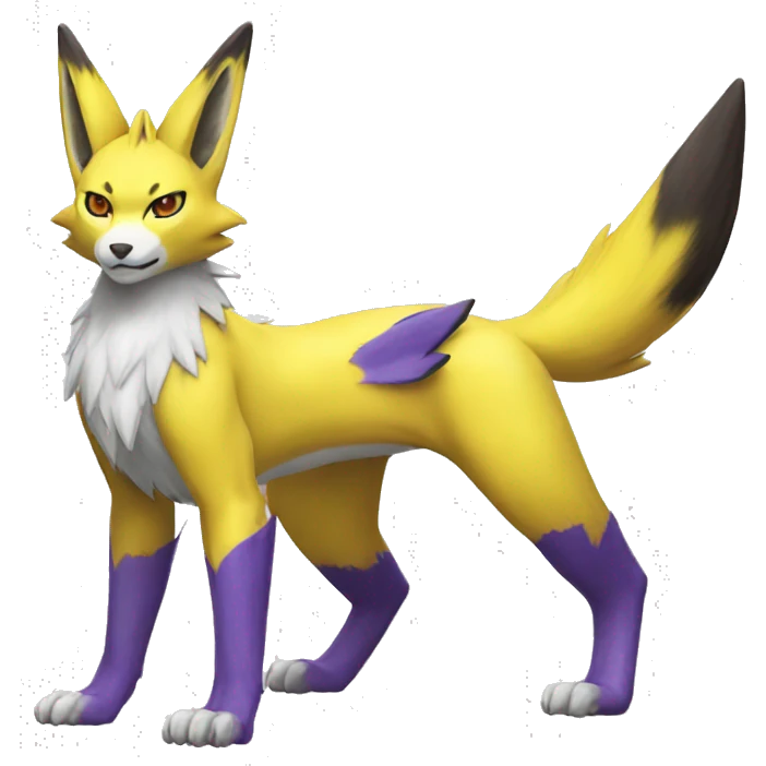 Lombax-Renamon full body emoji