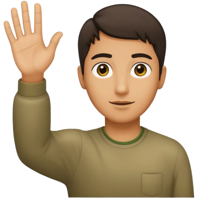 elini önüne doru uzatsın emoji