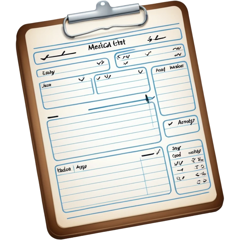 Examination finding emoji