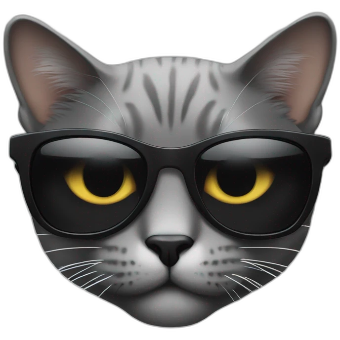 cat in black sunglasses emoji