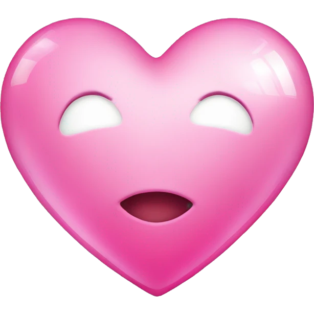 pink glass heart emoji