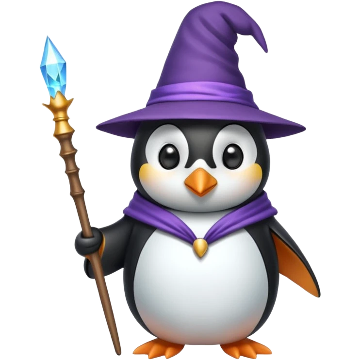 penguin wizard emoji