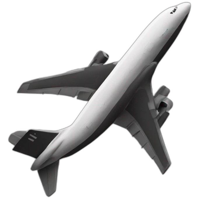 Plane black  emoji