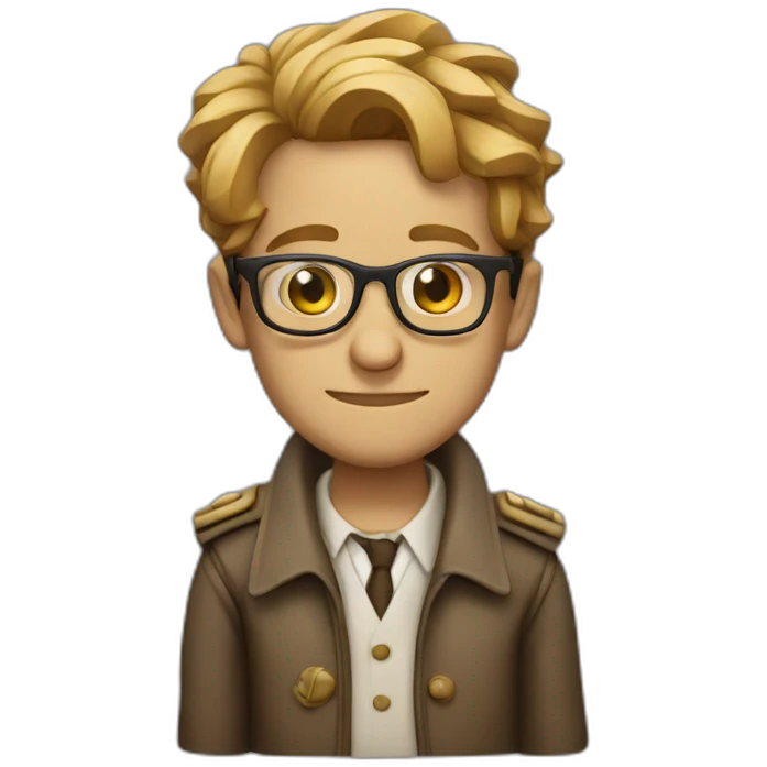 Constantine with glasses emoji