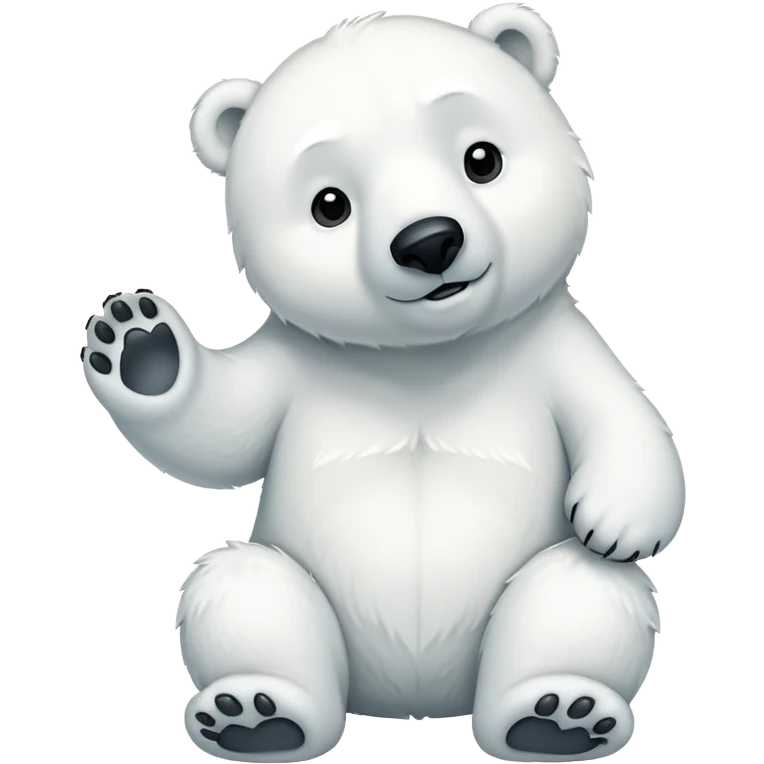 touched polar bear  emoji