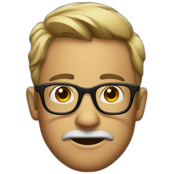 shoked WITH GLASSES emoji