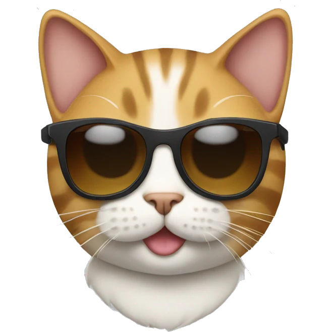 Cat with sunglasses emoji