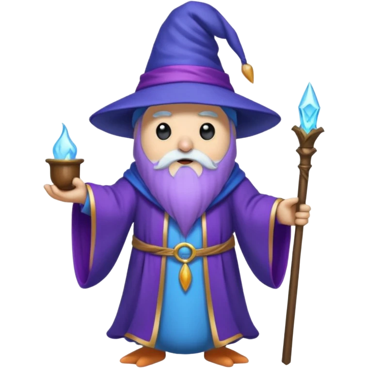 Penguin Wizard emoji