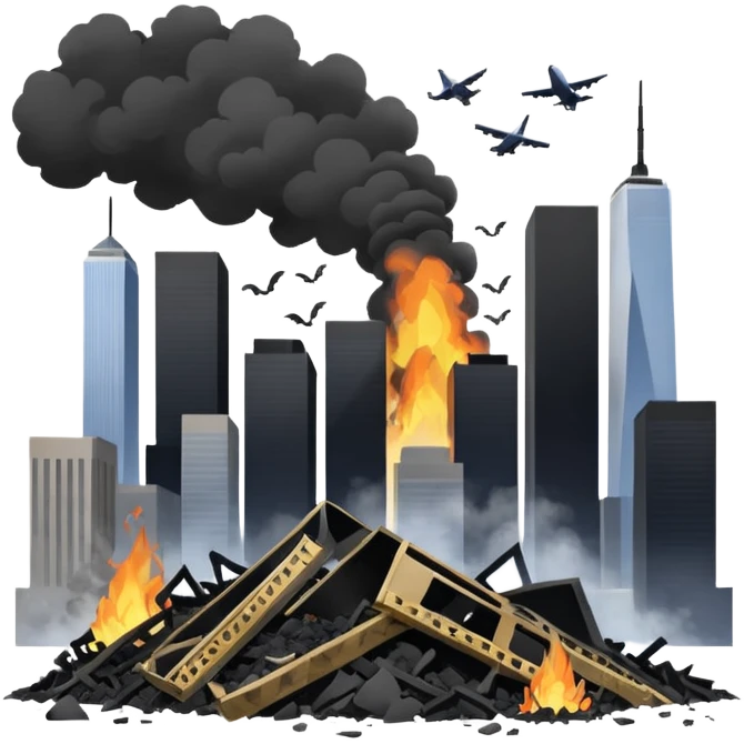 9/11 terrorist attack emoji