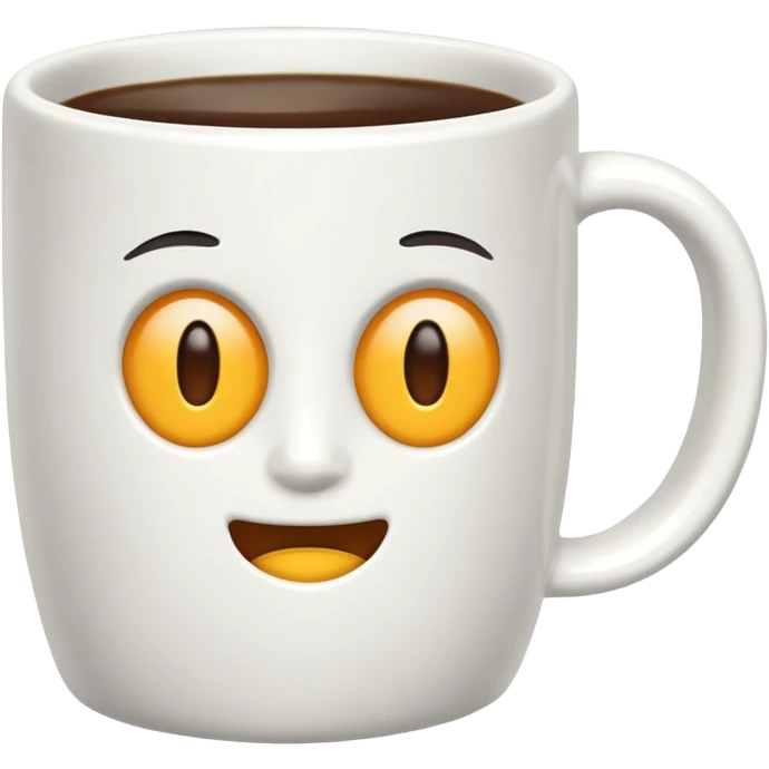 plain white coffee mug emoji
