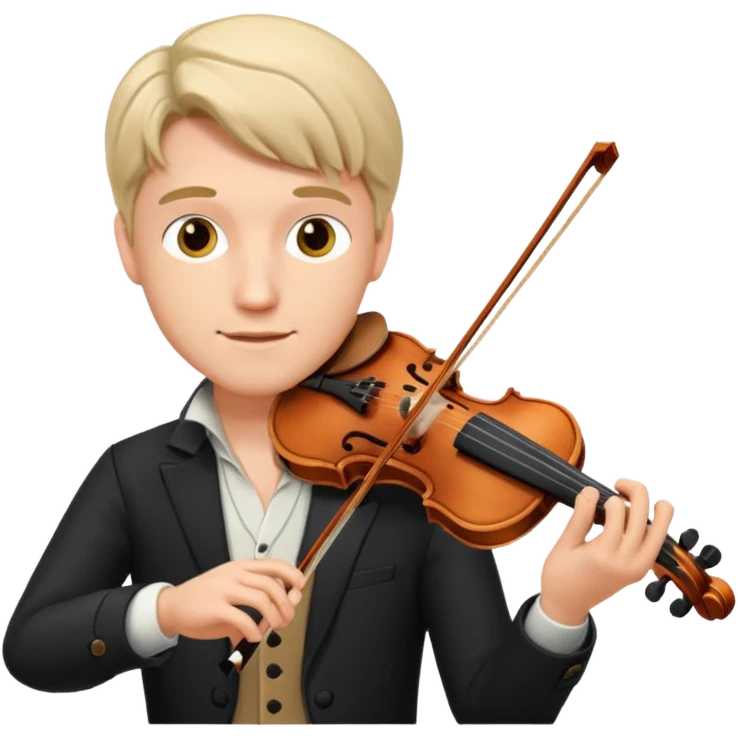 male violinist emoji