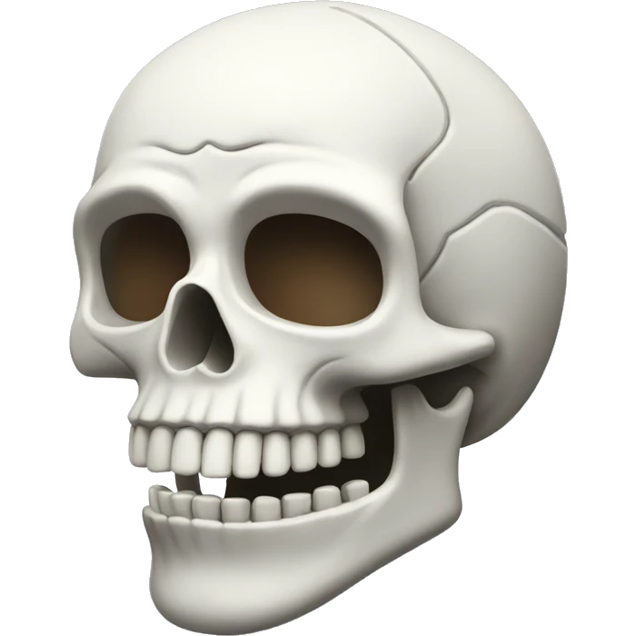 white skull emoji