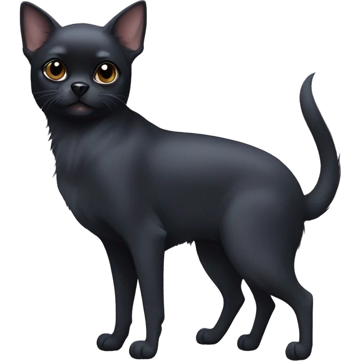 aussian blue cat and two all black chihuahuas emoji