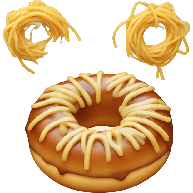 Spaghetti donut emoji