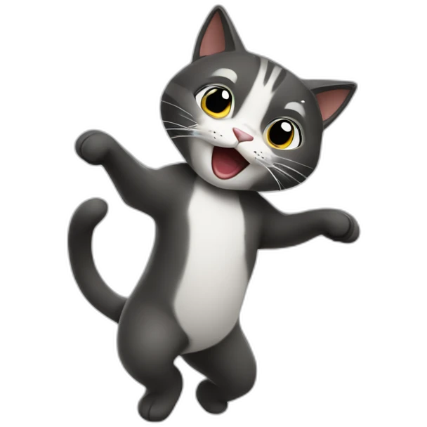 Un gato bailando emoji