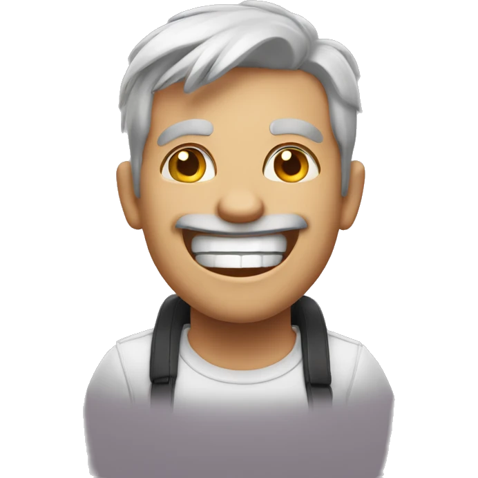 Crazy smile emoji