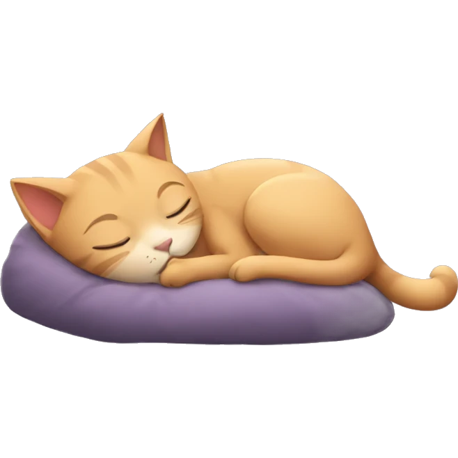 Cat girl sleeping emoji