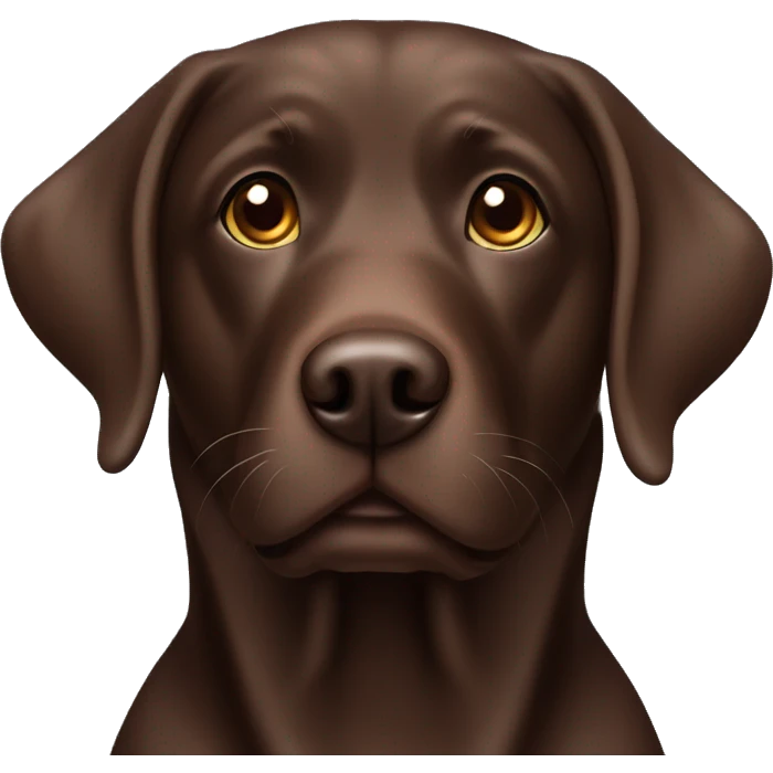 Chocolate Labrador emoji