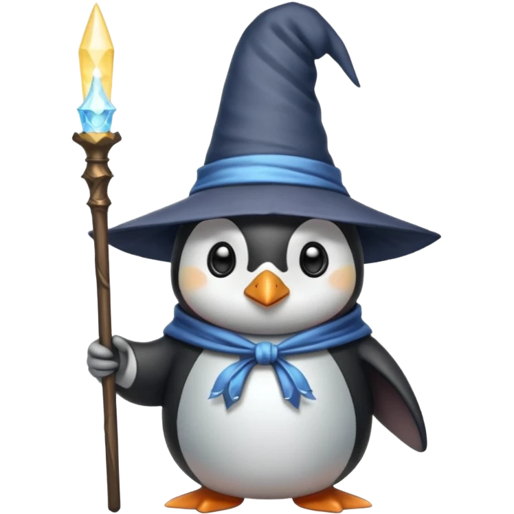 Penguin Wizard emoji