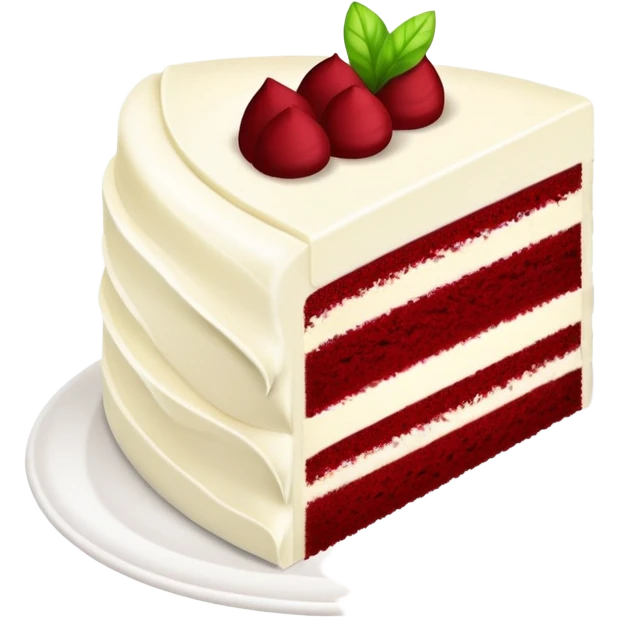 Red velvet cake slice  emoji