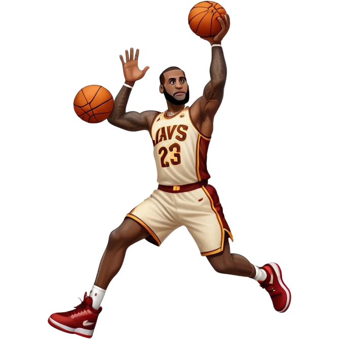 lebron james dunking  emoji