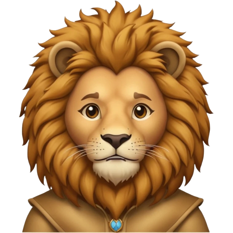 man in lion  costume  emoji