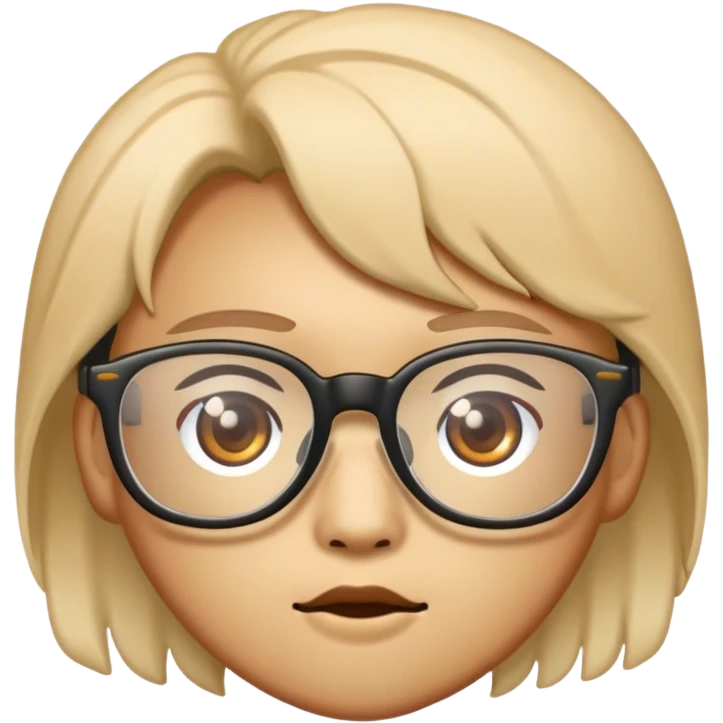 kuoka with glasses emoji