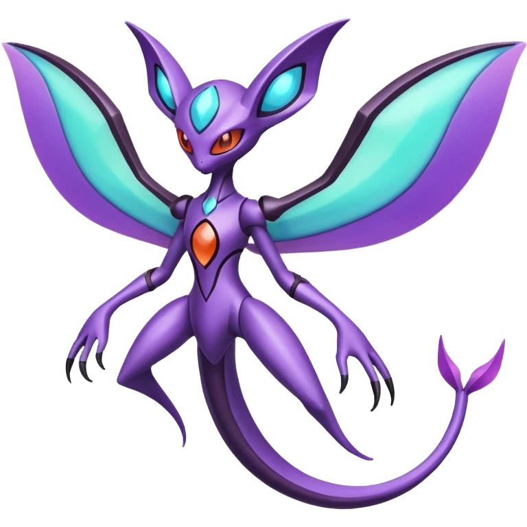Deoxys-Lunala-Noivern-Fakémon-hybrid-creature (full body)  emoji