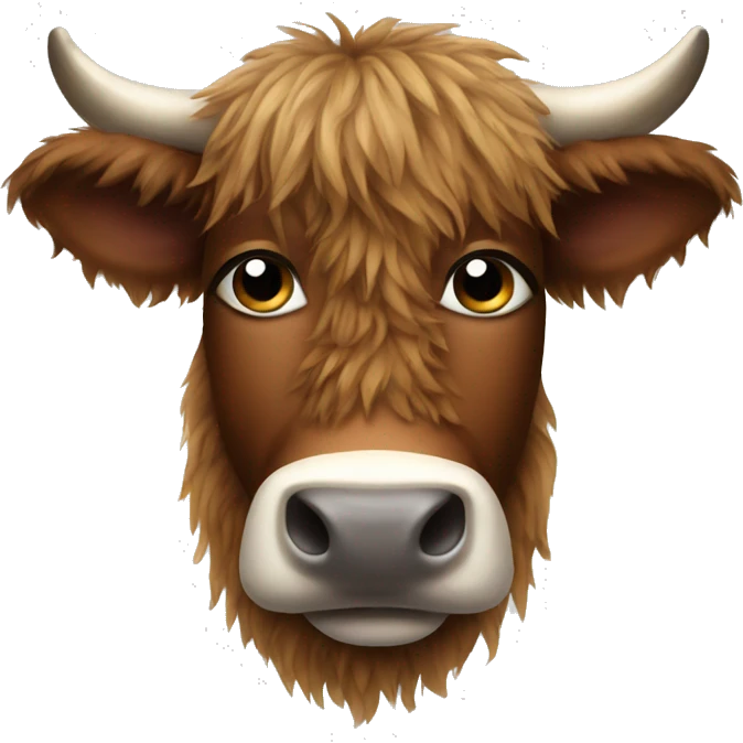 Hairy cow emoji