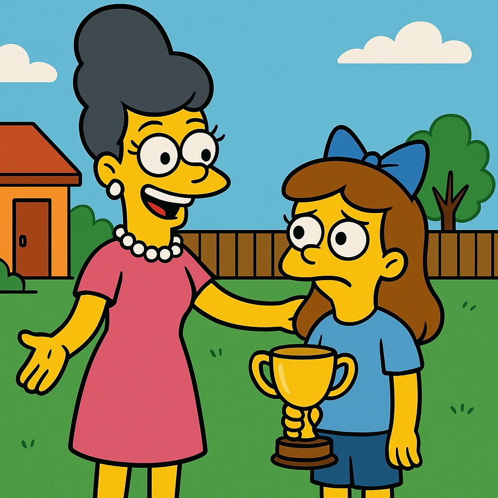 She was magnanimous in victory and praised her opponent (said good things about the person she competed against). emoji