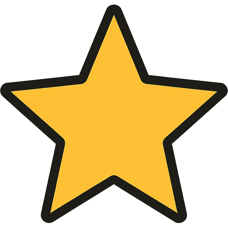 flat design style star emoji
