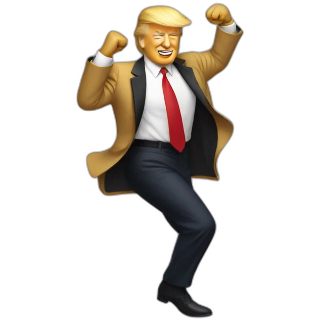 donald trump dancing emoji