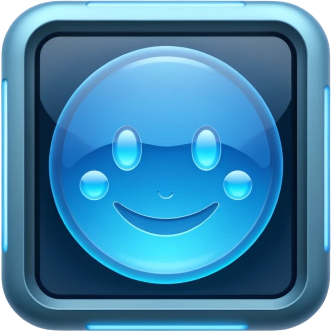 Holographic Display + blue text field emoji